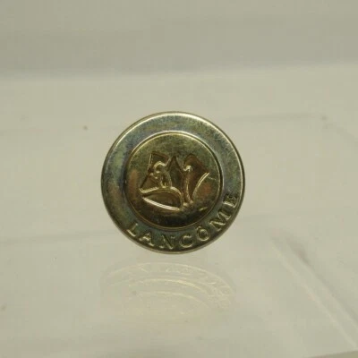 Pin de corbata original Tiffany & Co Lancome de oro de 18 quilates en plata de ley rosa grabado Foto 1 de 4