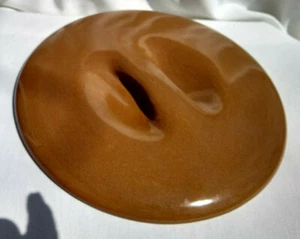  RUSSEL WRIGHT IROKESEN LÄSSIG BRAUN GETEILT GEMÜSESCHÜSSEL NUR DECKEL - Bild 1 von 4