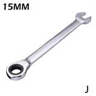 Ratchet Spanner Combination Fixed Head Wrench-Metric 6mm To 16mm
