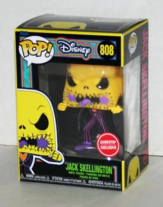 Funko Pop! Disney #808 Jack Skellington Scary Face Blacklight Gamestop Exclusive - Picture 1 of 6