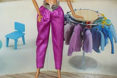 Mattel Barbie Doll Clothing ~ 1985 ASTRONAUT SHINY PANTS ~ Superstar Era - Image 1 of 3