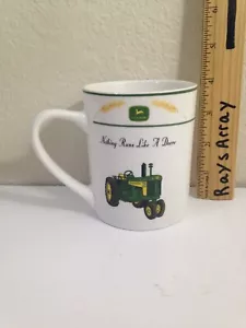 John Deere Coffee mug cup white with green tractor lawn garden farm ranch - Picture 1 of 5