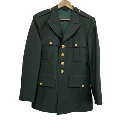 De Colección Patriot American Craftsman Ejército Verde EM Uniforme Militar Abrigo Chaqueta 40 S Foto 1 de 4