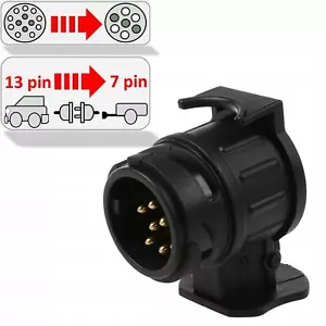 AHK Elektrosatz Adapter 13- auf 7-polig Anhängerkupplung Auto Stecker 13/7 polig - Bild 1 von 3