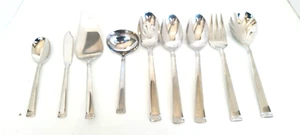 Reed & Barton Diamond Braid Hostess Set 9 Pieces ~ Stainless Steel - Picture 1 of 8