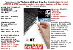 SO MÁS SEGURO DEL MUNDO en 32 GB USB, recomendado por Wikileaks y Edward Snowden - Imagen 1 de 5