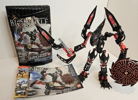 LEGO Bionicle 8978 Glatorian Skrall, Complete Figure Canister & Manual No Ball 