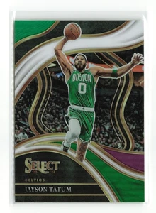 JAYSON TATUM #245 2023-24 PANINI SELECT CELTICS COURTSIDE VERDE VIOLA - Foto 1 di 2