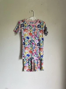 Conjunto Corto Floral Jardín Verano Little Sleepies Talla 5/6 - Imagen 1 de 4
