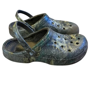 Crocs Camouflage Kunstfell gefütterte Clogs Herren Größe 13 - Bild 1 von 6
