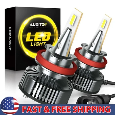 H8 H9 6500K White Headlight LED Bulb High Low Beam Super Bright 40000LM H 2/4X - Image 1 of 4