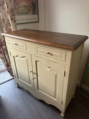 Laura Ashley Bramley Sideboard Cupboard Drawers Cream French Country Chic  - Image 1 of 4