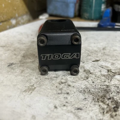VTG 1990’s Tioga Cube Box Stem 70mm Length 1 1/8” 25.4mm Bar Clamp RetroMTB - Image 1 of 4