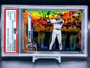 2020 Topps Chrome Update U64 Gold Refractor Ichiro #/50 PSA 10 - POP 7 - Picture 1 of 2