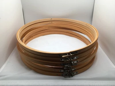 5 ~ 12" Wooden Embroidery Hoops with screw brace- new - Image 1 of 3