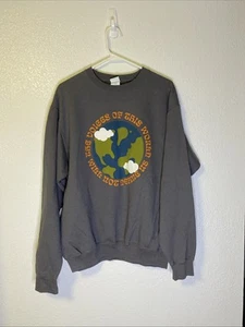 Large Gray Earth Cool Casual Pull Over Sweater - Picture 1 of 8