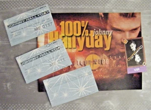 lot JOHNNY HALLYDAY TOUR 2000 à l'OLYMPIA 1 programme + 3 tickets + 1 carte VIP - Picture 1 of 6
