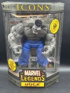 2006 Marvel Legends Icons GRAY HULK 12"Action Figure Toy Biz Unmasked Comic Book - Picture 1 of 6