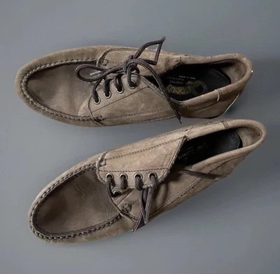 Mocasines con cordones Quoddy para hombre de cuero tostado 9,5. Excelente. ¡Clásico! Foto 1 de 4