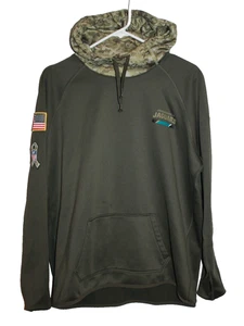 Felpa con cappuccio Nike Dri-Fit Jacksonville Jaguars Salute to Service uomo XL verde mimetico - Foto 1 di 3