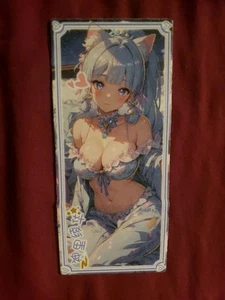 Kamisato Ayaka Genshin Impact TRI-FOLD GODDESS Anime Waifu Girl ACG Card Cat - Picture 1 of 2