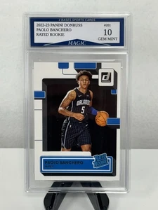 2022-23 Panini Paolo Banchero Orlando Magic Rated Rookie Card #201 Gem Mint 10! - Picture 1 of 2