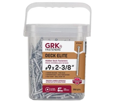 ITW BRANDS GRK 19238 AnglePro Hidden Deck Fastener 9x 2-3/8 350CT