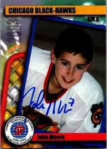 John Moore 2003 Pee-Wee  #0144 Chicago Young Americans Auto Hand Signed - Picture 1 of 2