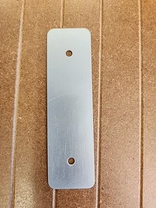 3 In CC Brushed Nickel Rectangular Backplates-4.5 In Total - Picture 1 of 4