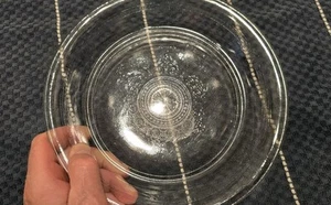 Vintage Fire King Sapphire Blue Philbe Oven Glass Pie Plate 9" IntricatePattern - Picture 1 of 5