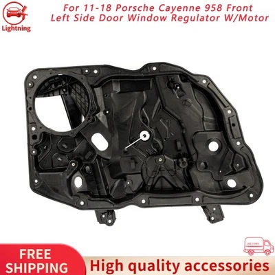 11-18 Porsche Cayenne 958 E-Hybrid Front Left Side Door Window Regulator - Image 1 of 4