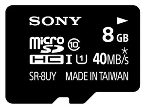 SONY microSDHC UHS-I memory card Class10 8GB SR-8UYA T1 - Picture 1 of 1