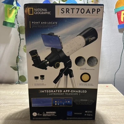 National Geographic SRT70APP  70mm Refractor Telescope with Astronomy App - Image 1 of 4