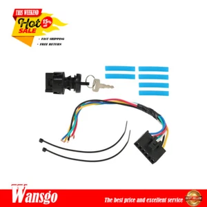 Ignition Key Switch 3 Pos 6 Pin Harness Kit Fit for Polaris 2878509 4012165 New - Foto 1 di 11