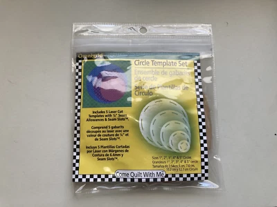 Juego de 5 plantillas de corte de costura para acolchado Omnigrid Circle Foto 1 de 2
