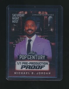 MICHAEL B. JORDAN 2025 LEAF POP CENTURY PRE-PRODUCTION PROOF 1/1 ONE OF ONE - Picture 1 of 2