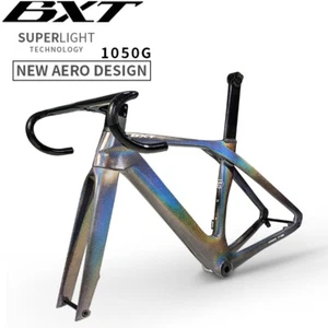 Cuadro de bicicleta de carreras de freno de disco completamente oculto BXT Max 700 * 32C pedalier - Imagen 1 de 36