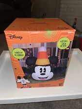 Disney Halloween Mickey Mouse Candy Corn Hat 6 FT Airblown Inflatable New 2023