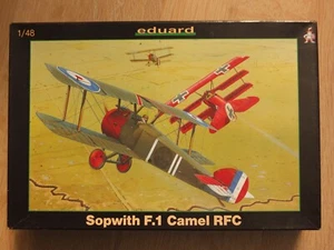  EDUARD 8057 - BRITISCHER ERSTER WELTKRIEG SOPWITH F.1 CAMEL RFC DOPPELDECKER - MODELLSATZ 1/48 MASSSTAB - Bild 1 von 1