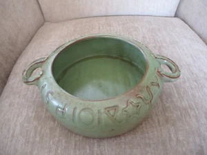 FRANKOMA 94 V PRAIRIE GREEN CASSEROLE HORSESHOE HANDLES CATTLE BRANDS NO LID - Picture 1 of 16