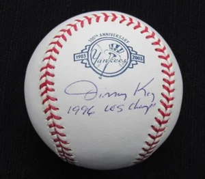 Jimmy Key Signed/Auto Yankees 100th OML Baseball MAB Inscr 187041 - Picture 1 of 2