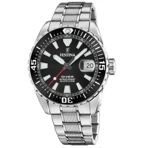 FESTINA Orologio Uomo The Originals F20669/3 Diver 200m Nero Bracciale Acciaio - Imagen 1 de 2