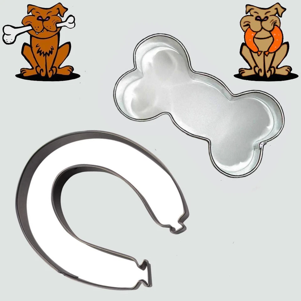 Ausstecher/Ausstechform "KNOCHEN + WURST" - Hund, Leckerli - Bild 1 von 1