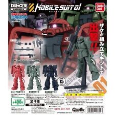 Zaku II Gundam The Origin Gashapla Figure Bandi Model Kit Gashapon set of 4