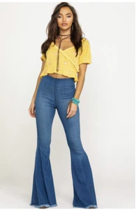 Free People Full Bloom Embroidered Top Sun Drop Yellow Size S New MSRP $78 - Picture 1 of 10