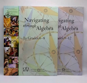 NAVIGATING THROUGH ALGEBRA Grades 6-8 9-12 Homeschool Teaching Mathematics + CDs - Picture 1 of 5