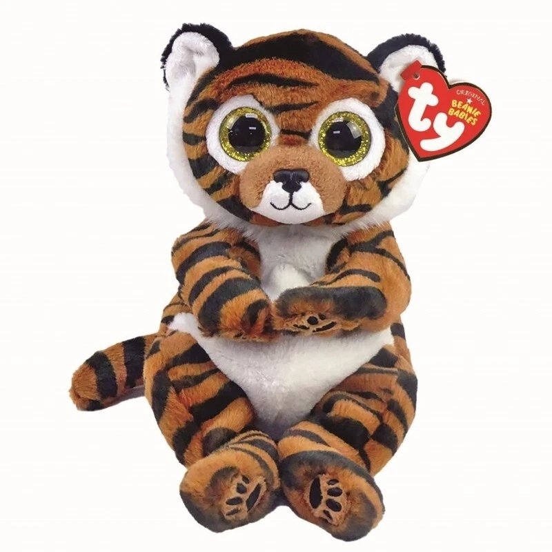OFFICIAL TY BEANIE BABY BELLIES  CLAWDIA TIGER  REG 6" SOFT TOY 40546 - Image 1 of 1