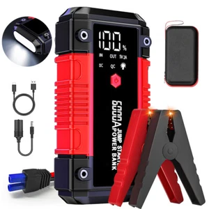 39800mAh 6000A 12V Portable Car Jump Starter Power Bank Booster Bank Pack Safe - Picture 1 of 14