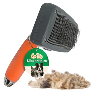 Self-Cleaning Slicker Brush for Dogs & Cats, Dematting Comb, Dog Brush for Shedd - Picture 1 of 6