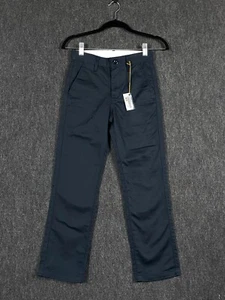 RVCA Womens 25 Regular Fit Straight Chino Pants Dark Navy Mid Rise Zip Fly - Picture 1 of 13